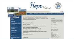 Desktop Screenshot of hopemaine.org