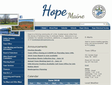 Tablet Screenshot of hopemaine.org